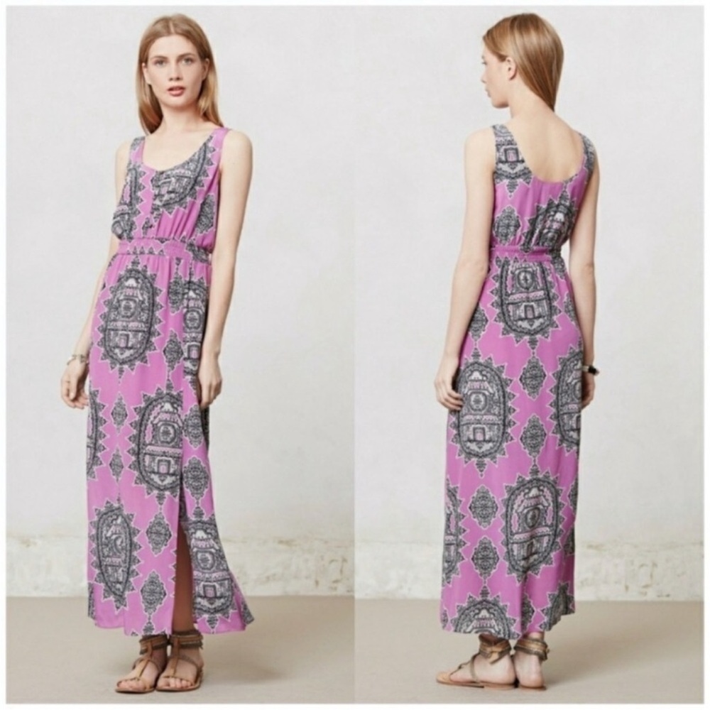 Maeve Anthropologie maxi sundress with pockets